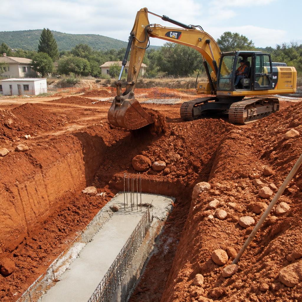 Terrassement réalisé par Hafafsa Constructions